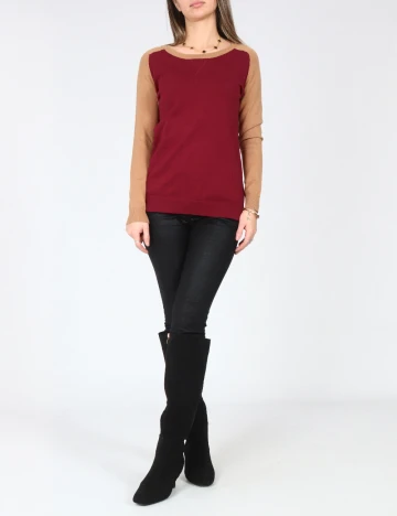 Bluza Zara, rosu/maro