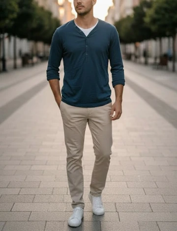 Bluza Bershka, albastru Albastru