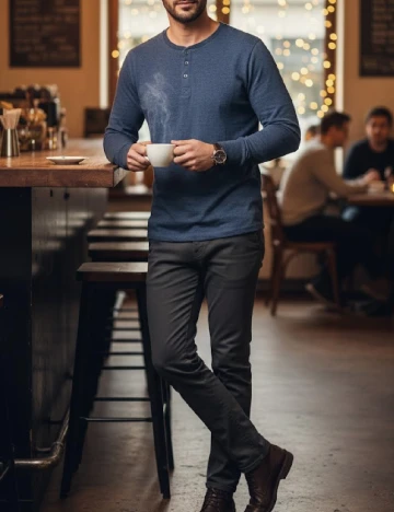 Bluza Bershka, albastru Albastru