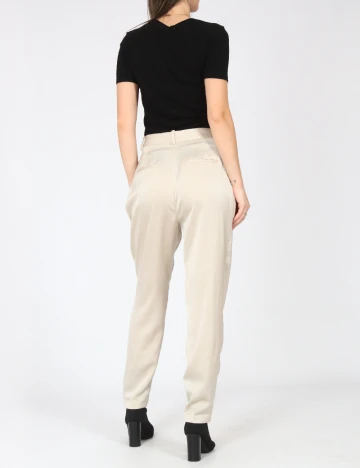 Pantaloni Zara, crem
