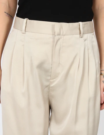 Pantaloni Zara, crem