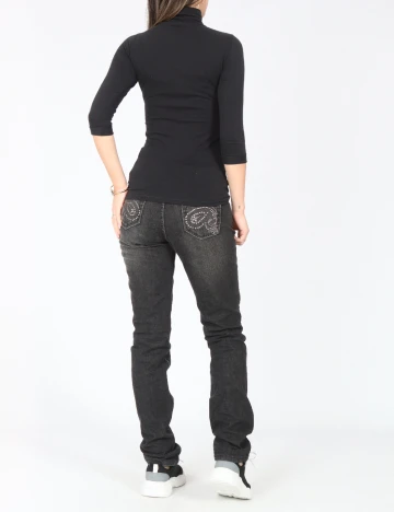 Blugi Zara, gri inchis