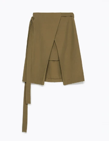 Fusta Zara, kaki Verde