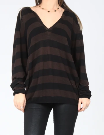 Hanorac Zara, negru/maro