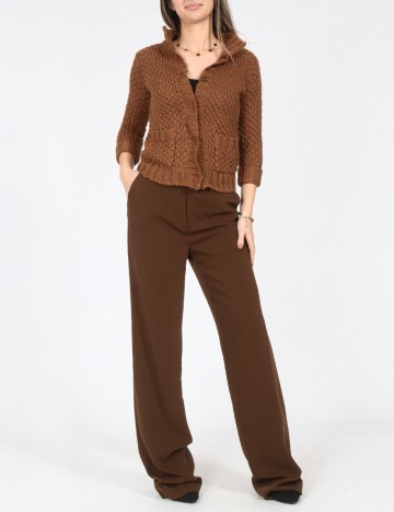 Pantaloni Zara, maro