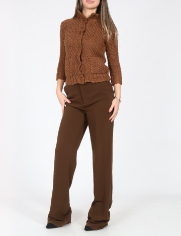 Pantaloni Zara, maro