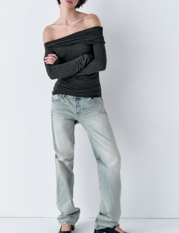 
						Bluza Zara, gri inchis