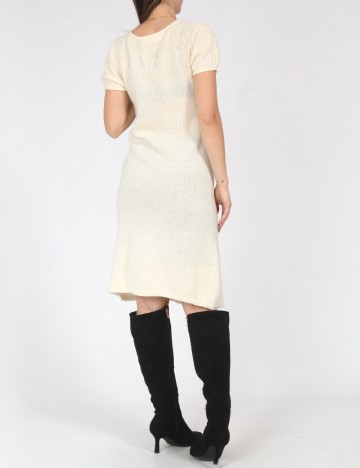 Rochie medie Zara, ecru