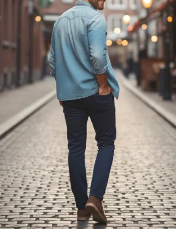 Blugi Zara, bleumarin Albastru