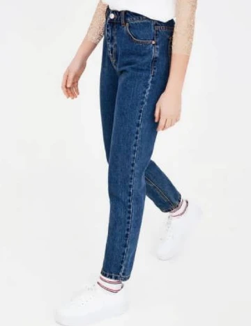 Blugi Pull&Bear, albastru Albastru