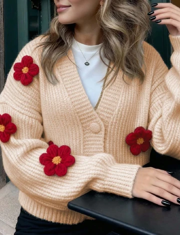 Cardigan SHEIN, crem