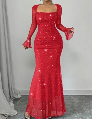 Rochie lunga SHEIN, rosu