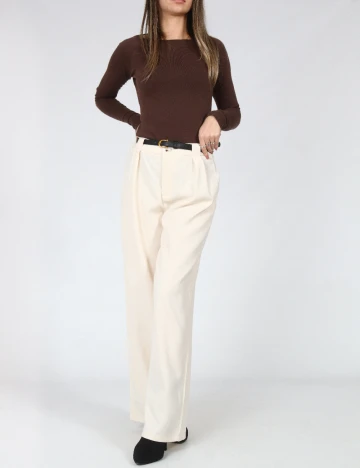 Pantaloni SHEIN, crem