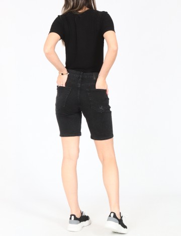 Pantaloni scurti Bershka, negru