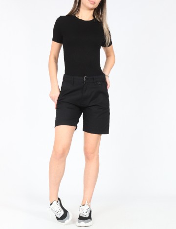 Pantaloni scurti Bershka, negru