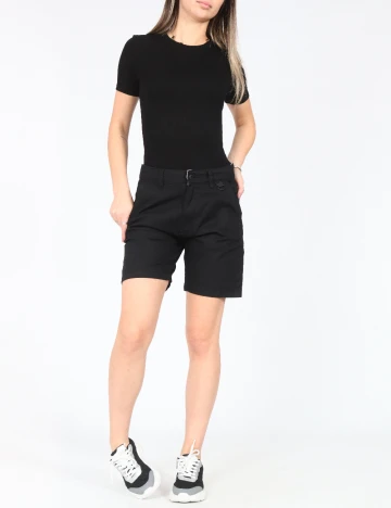 Pantaloni scurti Bershka, negru