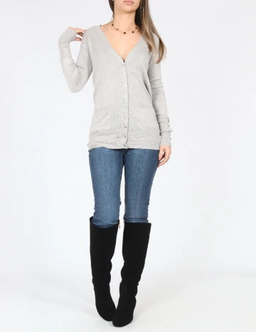 Cardigan Zara, gri Gri