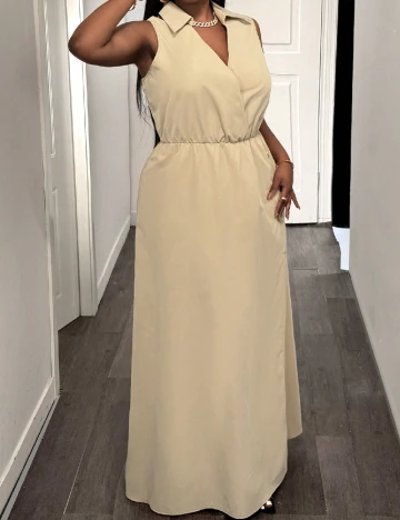 Rochie lunga SHEIN CURVE, crem