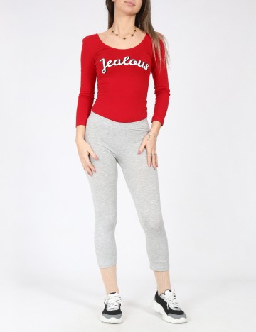 Colanti trei sferturi Pull&Bear, gri