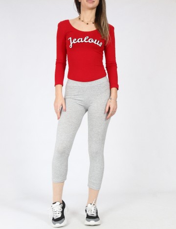 Colanti trei sferturi Pull&Bear, gri