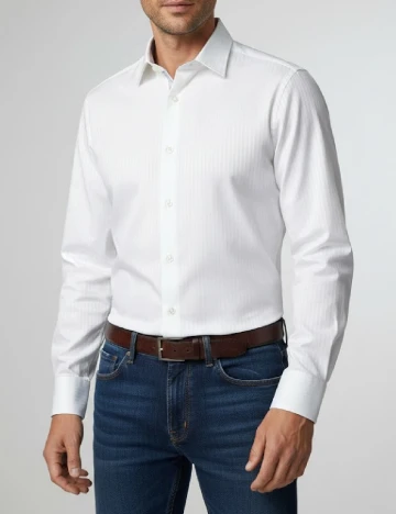 Camasa Zara, alb Alb