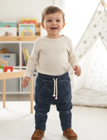 Pantaloni Zara, bleumarin