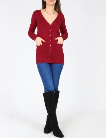 Cardigan Zara, rosu