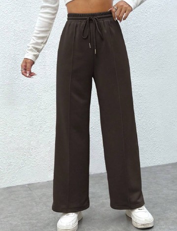 Pantaloni SHEIN, maro