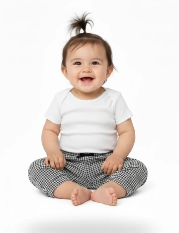 Pantaloni Zara, negru/alb