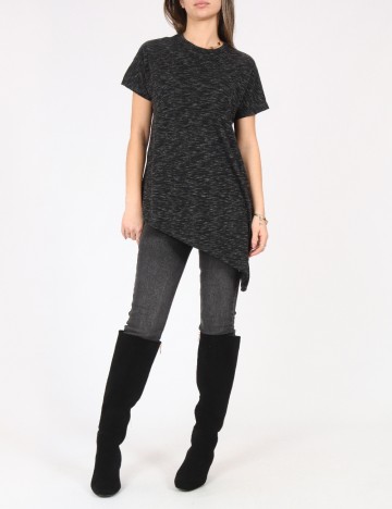 Bluza Oversize Pull&Bear, gri inchis