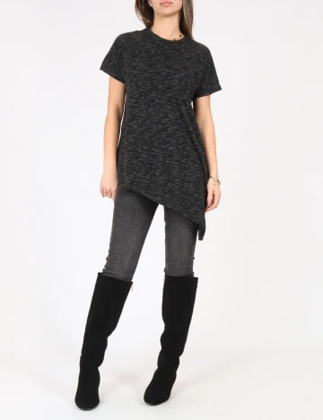Bluza Oversize Pull&Bear, gri inchis