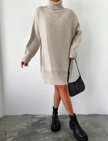 Rochie scurta SHEIN, bej