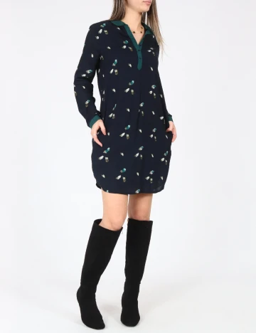 Rochie scurta Zara, bleumarin inchis Albastru