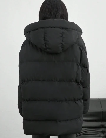 Geaca Oversize SHEIN, negru