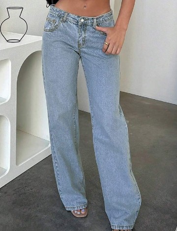 
						Blugi SHEIN, albastru