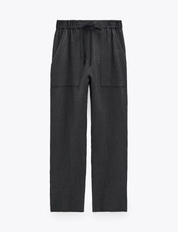 Pantaloni Zara, gri, S Gri