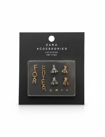 
						Set Cercei Zara, auriu/argintiu