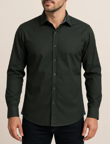 Camasa Zara, verde Verde