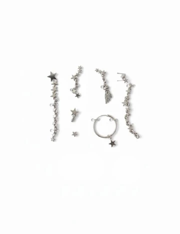 Set Cercei Zara, argintiu