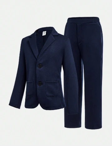 Costum Shein Kids, bleumarin