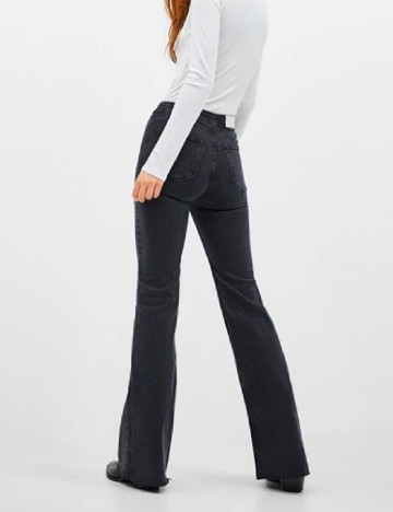 Blugi Bershka, gri inchis