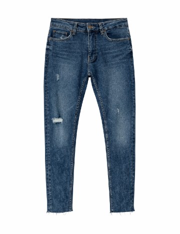 Blugi Bershka, albastru