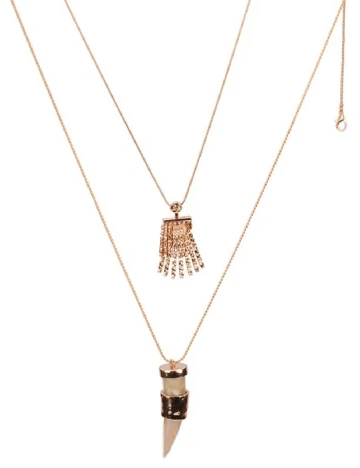 Set Coliere 2 bucati Zara, auriu