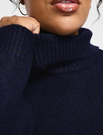 Rochie medie Only Carmakoma, bleumarin