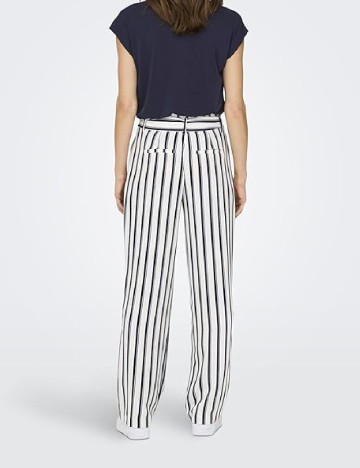 Pantaloni Only, alb/albastru