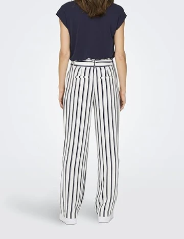 Pantaloni Only, alb/albastru Alb