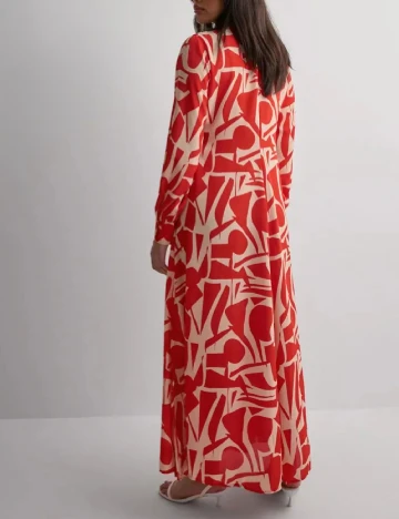 Rochie lunga Only, portocaliu/crem Portocaliu