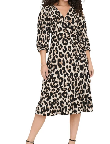 Rochie medie Only, animal print Animal print