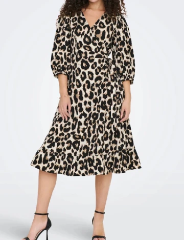 Rochie medie Only, animal print Animal print