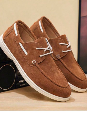 
						Mocasini SHEIN, maro